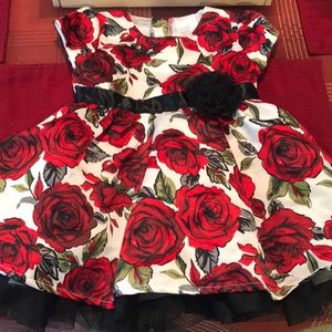 Koala Baby Boutique. White with red roses dress.